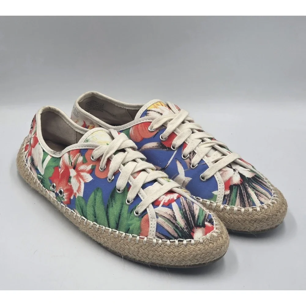 Steve Madden Broadwlk Tropical Espadrille Sneakers Womens 9.5 Floral Casual